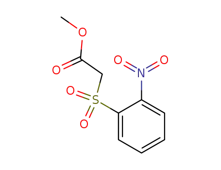 Molecular Structure of 27489-28-7 (Acetic acid, [(2-nitrophenyl)sulfonyl]-, methyl ester)