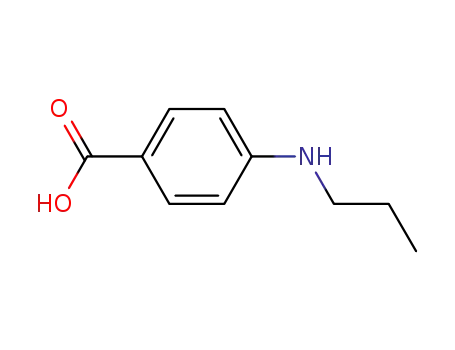 Molecular Structure of 73686-77-8 (4-(propylamino)benzoic acid(SALTDATA: FREE))