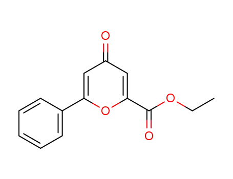 Molecular Structure of 2397-77-5 (ethyl 4-oxo-6-phenyl-4H-pyran-2-carboxylate)