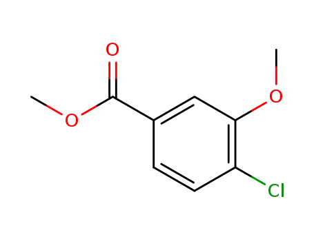 Molecular Structure of 116022-18-5 (METHYL 4-CHLORO-3-METHOXYBENZOATE)