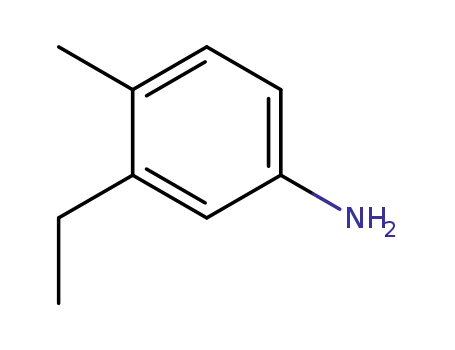 Molecular Structure of 104715-64-2 (Benzenamine, 3-ethyl-4-methyl-)