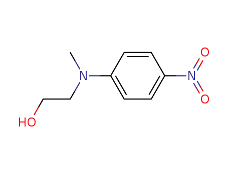 Molecular Structure of 18226-16-9 (2-(Methyl(4-nitrophenyl)aMino)ethanol)