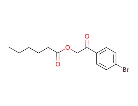 Molecular Structure of 15441-45-9 (Hexanoic acid, 2-(4-bromophenyl)-2-oxoethyl ester)