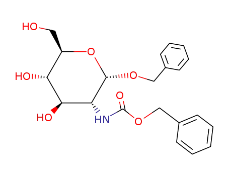 Molecular Structure of 2862-10-4 (A-BENZYL-N-CBZ-D-GLUCOSAMINIDECRYSTALLIN E)