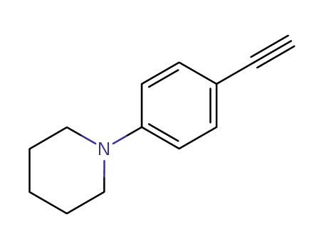 Molecular Structure of 41876-66-8 (4'-N-Piperidinophenyl acetylene)