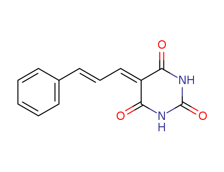 2,4,6(1H,3H,5H)-Pyrimidinetrione,5-(3-phenyl-2-propen-1-ylidene)- cas  23450-49-9