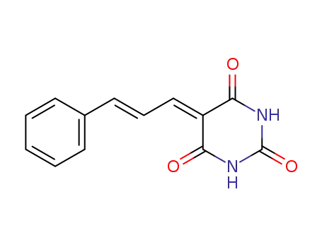 Molecular Structure of 23450-49-9 (5-Cinnamylidene-2,4,6(1H,3H,5H)-pyrimidinetrione)