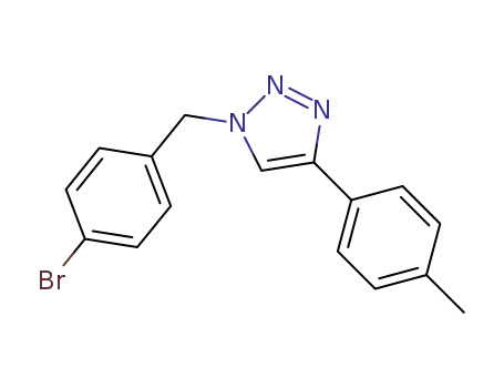 Molecular Structure of 1352060-37-7 (1-(4-bromobenzyl)-4-(4-methylphenyl)-1H-1,2,3-triazole)