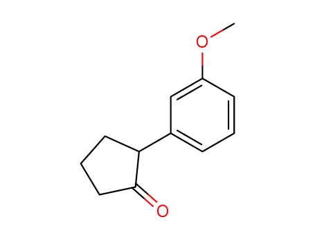Molecular Structure of 31503-28-3 (Cyclopentanone, 2-(3-methoxyphenyl)-)