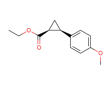 Cyclopropanecarboxylic acid, 2-(4-methoxyphenyl)-, ethyl ester,
(1S,2R)-