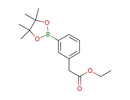 Molecular Structure of 1198615-70-1 ((3-ETHOXYCARBONYLMETHYLPHENYL)BORONIC ACID, PINACOL ESTER)