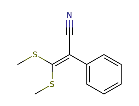 Benzeneacetonitrile, a-[bis(methylthio)methylene]-