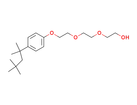Molecular Structure of 2315-62-0 (Ethanol, 2-[2-[2-[4-(1,1,3,3-tetramethylbutyl)phenoxy]ethoxy]ethoxy]-)