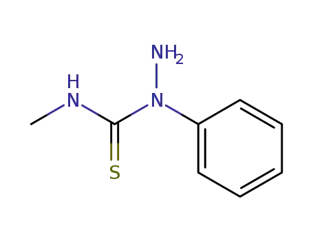 Molecular Structure of 21076-10-8 (N-methyl-1-phenylhydrazinecarbothioamide)