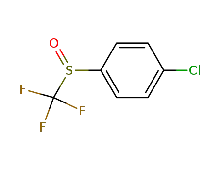 Molecular Structure of 708-66-7 (4-(TRIFLUOROMETHYLSULFINYL)CHLOROBENZENE)