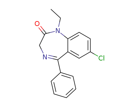 Molecular Structure of 5571-65-3 (N-Ethylnordiazepam)