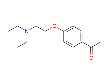 Molecular Structure of 14733-22-3 (1-{4-[2-(diethylamino)ethoxy]phenyl}ethanone)