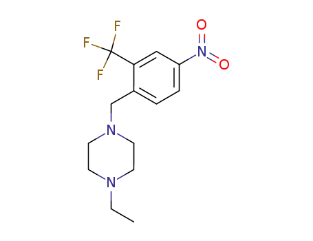 1-ethyl-4-(4-nitro-2-(trifluoromethyl)benzyl)piperazine