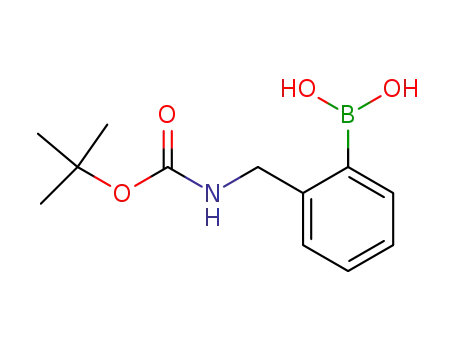 Molecular Structure of 433969-27-8 (2-BOC-AMINOMETHYL-PHENYLBORONIC ACID)