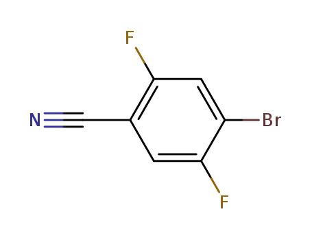 Molecular Structure of 133541-45-4 (4-bromo-2,5-difluorobenzonitrile)