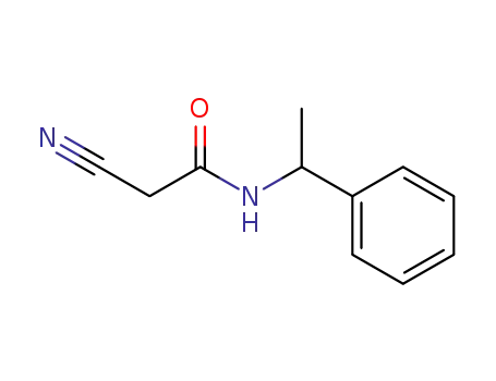 Molecular Structure of 59749-84-7 (2-CYANO-N-(1-PHENYL-ETHYL)-ACETAMIDE)