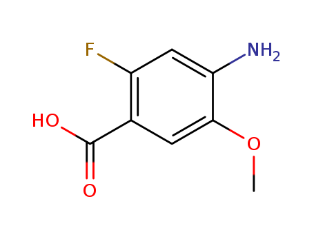 4-Amino-2-fluoro-5-methoxybenzoic acid cas no. 1001346-91-3 98%