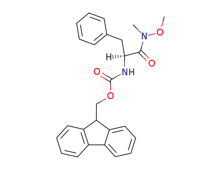 Molecular Structure of 299207-24-2 (Carbamic acid,
[(1S)-2-(methoxymethylamino)-2-oxo-1-(phenylmethyl)ethyl]-,
9H-fluoren-9-ylmethyl ester)