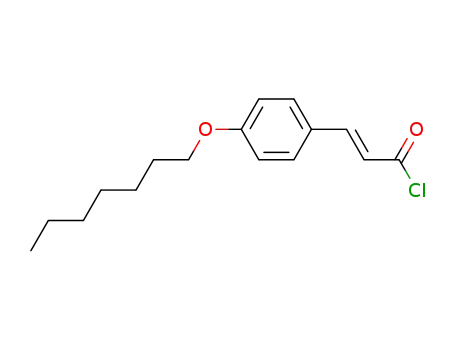 Molecular Structure of 77251-80-0 (trans-p-heptyloxycinnamoyl chloride)