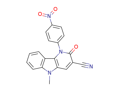 1H-Pyrido[3,2-b]indole-3-carbonitrile,
2,5-dihydro-5-methyl-1-(4-nitrophenyl)-2-oxo-