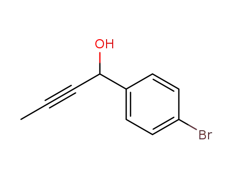 Molecular Structure of 550358-39-9 (Benzenemethanol, 4-bromo-a-1-propynyl-)