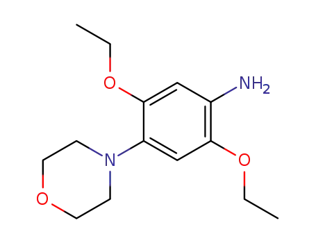 Molecular Structure of 51963-82-7 (2,5-Diethoxy-4-(4-morpholinyl)benzenamine)
