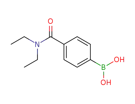 Molecular Structure of 389621-80-1 (4-(N,N-DIETHYLAMINOCARBONYL)PHENYLBORONIC ACID)