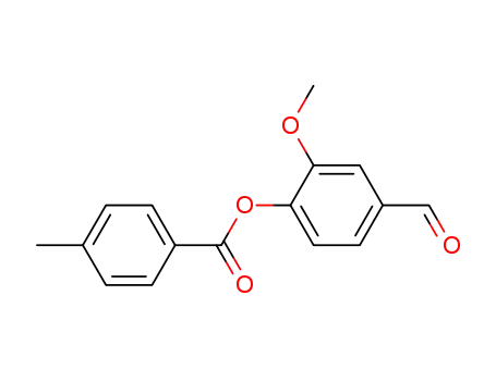 Molecular Structure of 429621-85-2 (4-FORMYL-2-METHOXYPHENYL 4-METHYLBENZOATE)