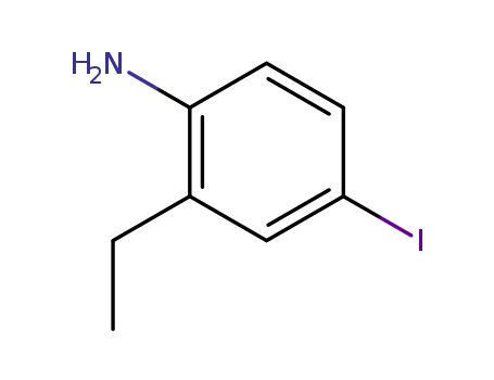 Molecular Structure of 99471-67-7 (2-ETHYL-4-IODO-PHENYLAMINE)