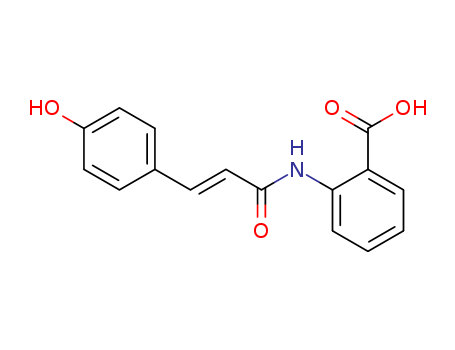 Benzoic acid,2-[[(2E)-3-(4-hydroxyphenyl)-1-oxo-2-propen-1-yl]amino]-(115610-36-1)