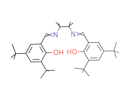 Molecular Structure of 351498-10-7 (N,N'-BIS(3,5-DI-TERT-BUTYLSALICYLIDENE)-1,1,2,2-TETRAMETHYLETHYLENEDIAMINE)
