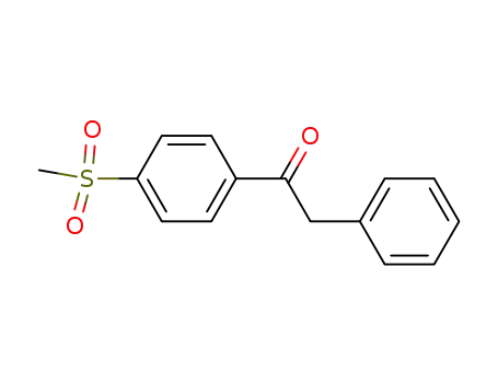 Molecular Structure of 54551-91-6 (Ethanone, 1-[4-(methylsulfonyl)phenyl]-2-phenyl-)