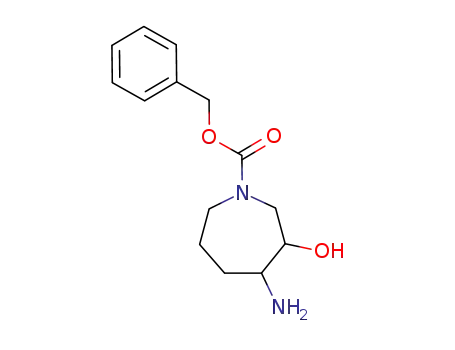 1H-Azepine-1-carboxylic acid, 4-aminohexahydro-3-hydroxy-,
phenylmethyl ester