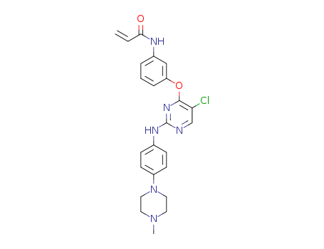 N-{3-[(5-Chloro-2-{[4-(4-methyl-1-piperazinyl)phenyl]amino}-4-pyrimidinyl)oxy]phenyl}acrylamide