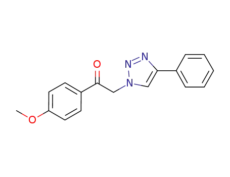 1-(4-methoxyphenyl)-2-(4-phenyl-1H-1,2,3-triazole-1-yl)-1-ethanone