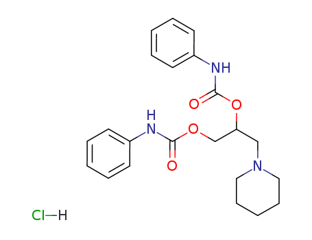 1,2-Propanediol,3-(1-piperidinyl)-, 1,2-bis(N-phenylcarbamate), hydrochloride (1:1) cas  537-12-2