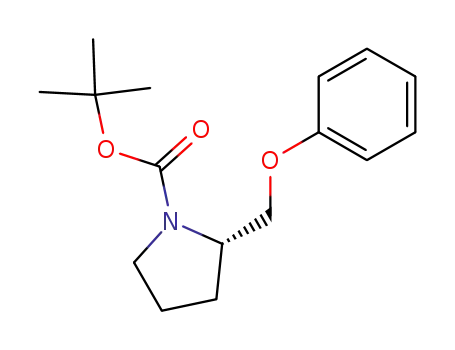 Molecular Structure of 174213-51-5 ((S)-tert-butyl 2-(phenoxymethyl)pyrrolidine-1-carboxylate)
