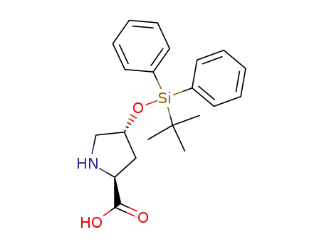 Molecular Structure of 259212-61-8 (trans-4-(tert-Butyldiphenylsilyloxy)-L-proline)
