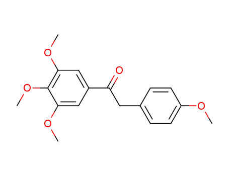 Molecular Structure of 205366-78-5 (Ethanone, 2-(4-methoxyphenyl)-1-(3,4,5-trimethoxyphenyl)-)