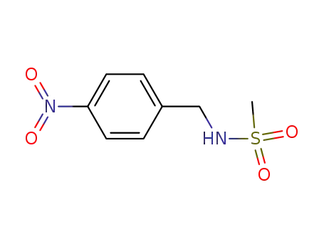Molecular Structure of 81880-94-6 (Methanesulfonamide, N-[(4-nitrophenyl)methyl]-)
