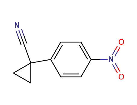 Molecular Structure of 408328-42-7 (1-(4-NITRO-PHENYL)-CYCLOPROPANECARBONITRILE)