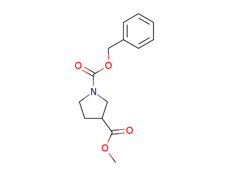 Molecular Structure of 188847-00-9 (1-benzyl 3-methyl pyrrolidine-1,3-dicarboxylate)