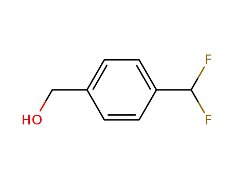 Molecular Structure of 444915-77-9 ([4-(Difluoromethyl)phenyl]methanol, 4-(Hydroxymethyl)benzal fluoride)