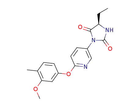 (5R)-5-ethyl-3-(6-{[4-methyl-3-(methyloxy)phenyl]oxy}-3-pyridinyl)-2,4-imidazolidinedione