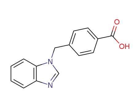 Molecular Structure of 139742-50-0 (4-(1H-BENZIMIDAZOL-1-YLMETHYL)BENZOIC ACID)